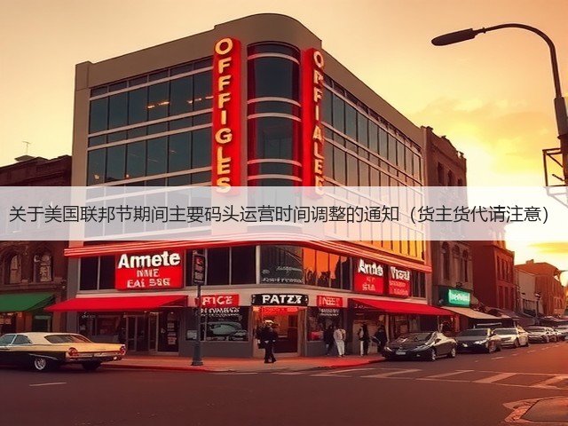 关于美国联邦节期间主要码头运营时间调整的通知(货主货代请注意)(图1) 关于美国联邦节期间主要码头运营时间调整的通知(货主货代请注意)(图1)