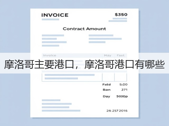 摩洛哥主要港口，摩洛哥港口有哪些(图2)