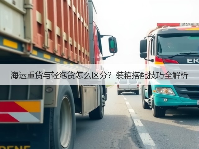 海运重货与轻泡货怎么区分？装箱搭配技巧全解析(图1)