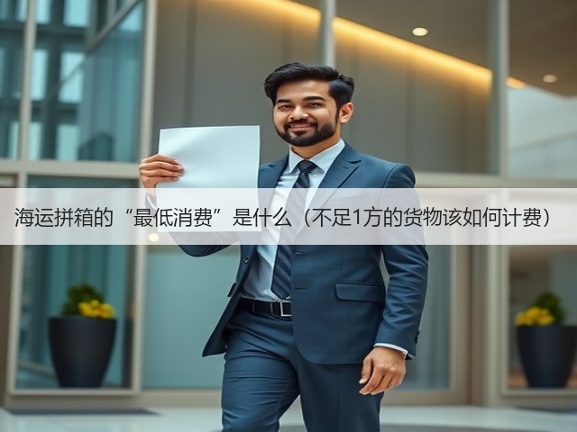 海运拼箱的“最低消费”是什么（不足1方的货物该如何计费）(图1)