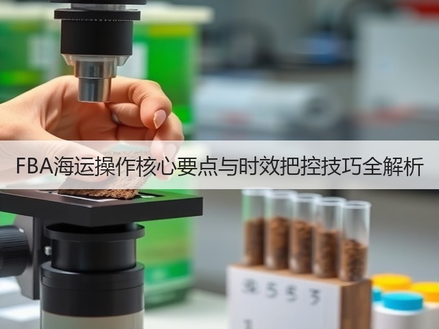 FBA海运操作核心要点与时效把控技巧全解析(图3)