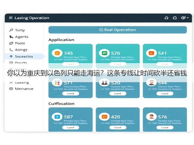 你以为重庆到以色列只能走海运?这条专线让时间砍半还省钱(图2) 你以为重庆到以色列只能走海运?这条专线让时间砍半还省钱(图2)