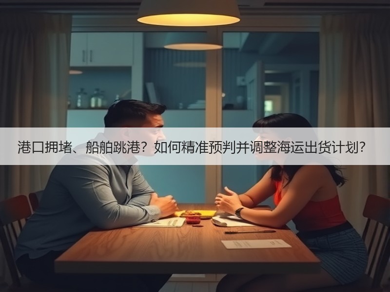 港口拥堵、船舶跳港？如何精准预判并调整海运出货计划？