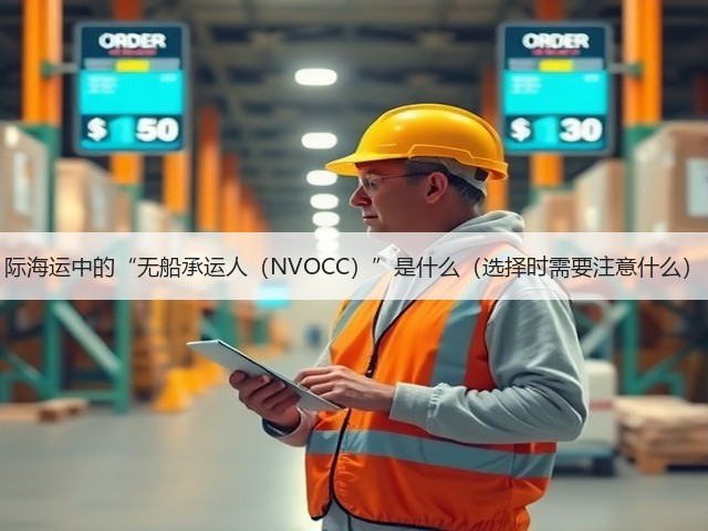 际海运中的“无船承运人(NVOCC)”是什么(选择时需要注意什么)(图1) 际海运中的“无船承运人(NVOCC)”是什么(选择时需要注意什么)(图1)