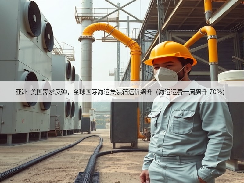 亚洲-美国需求反弹，全球国际海运集装箱运价飙升（海运运费一周飙升 70%）