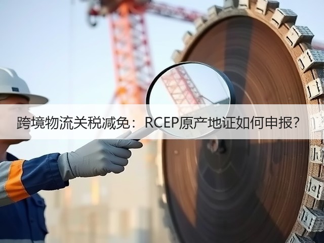 跨境物流关税减免:RCEP原产地证如何申报?(图1) 跨境物流关税减免:RCEP原产地证如何申报?(图1)