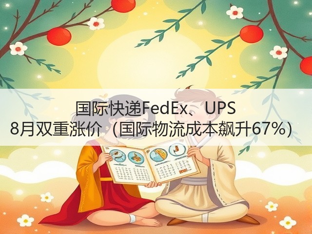 国际快递FedEx、UPS 8月双重涨价(国际物流成本飙升67%)(图3) 国际快递FedEx、UPS 8月双重涨价(国际物流成本飙升67%)(图3)