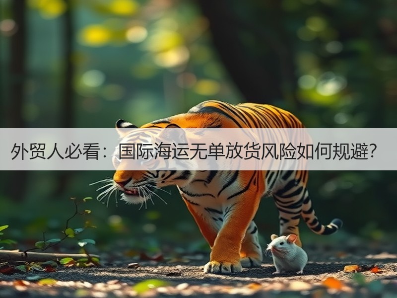 外贸人必看:国际海运无单放货风险如何规避? 外贸人必看:国际海运无单放货风险如何规避?