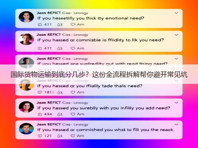 国际货物运输到底分几步？这份全流程拆解帮你避开常见坑(图2)