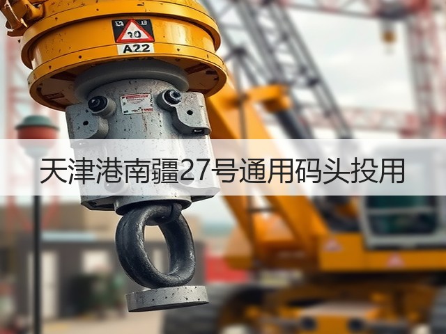 天津港南疆27号通用码头投用(图1)