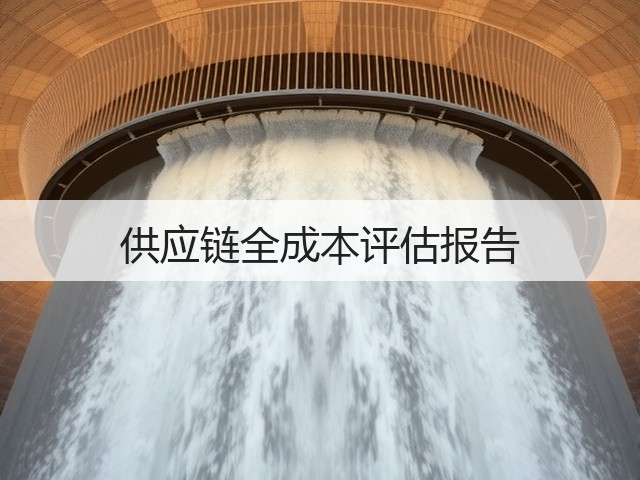 供应链全成本评估报告(图3) 供应链全成本评估报告(图3)