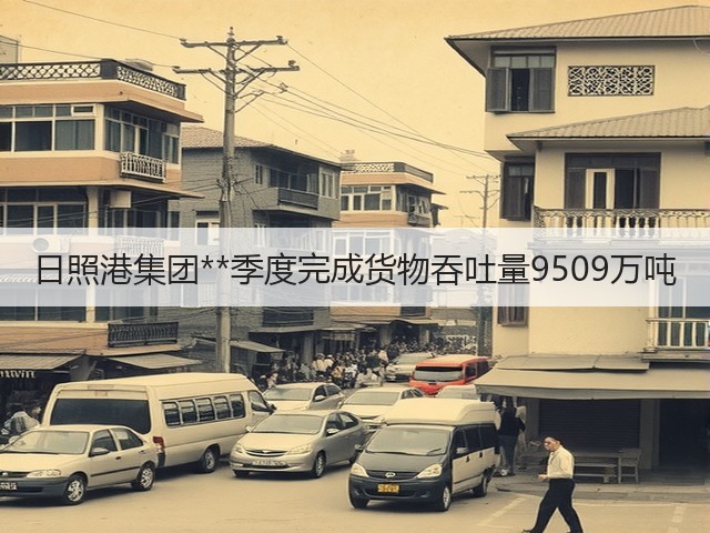 日照港集团**季度完成货物吞吐量9509万吨(图1) 日照港集团**季度完成货物吞吐量9509万吨(图1)