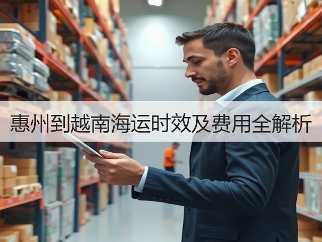 惠州到越南海运时效及费用全解析(图3) 惠州到越南海运时效及费用全解析(图3)