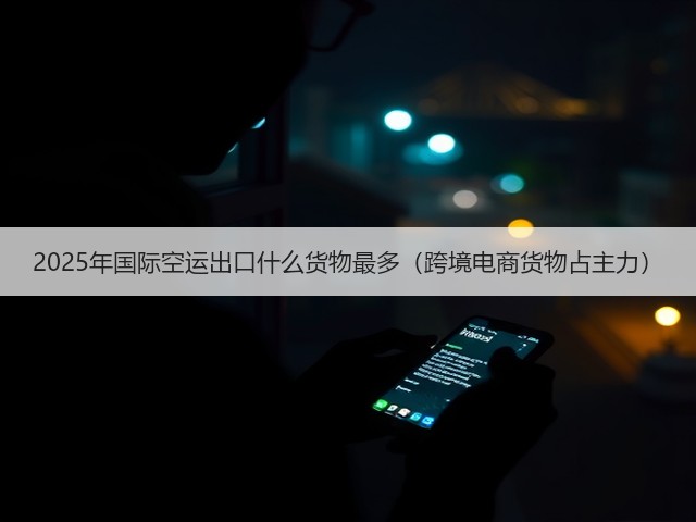 2025年国际空运出口什么货物最多(跨境电商货物占主力)(图2) 2025年国际空运出口什么货物最多(跨境电商货物占主力)(图2)