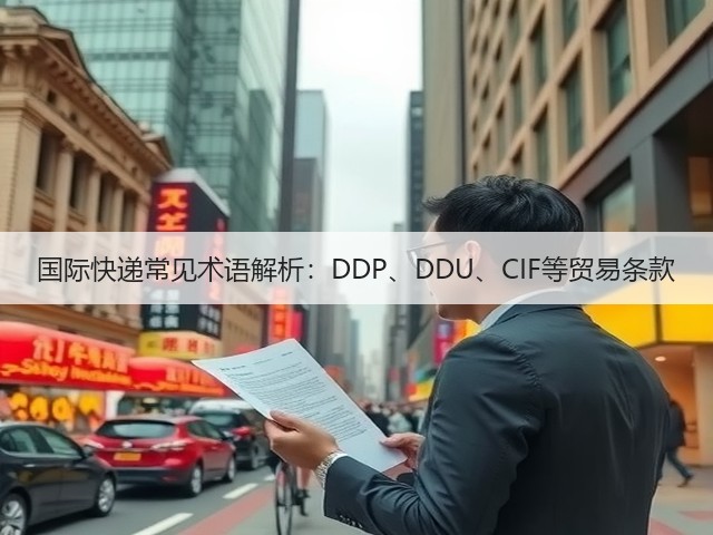 国际快递常见术语解析:DDP、DDU、CIF等贸易条款(图1) 国际快递常见术语解析:DDP、DDU、CIF等贸易条款(图1)