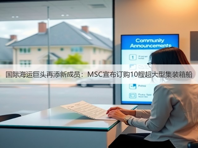 国际海运巨头再添新成员:MSC宣布订购10艘超大型集装箱船(图1) 国际海运巨头再添新成员:MSC宣布订购10艘超大型集装箱船(图1)