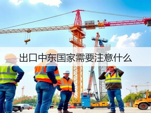 出口中东国家需要注意什么(图1) 出口中东国家需要注意什么(图1)