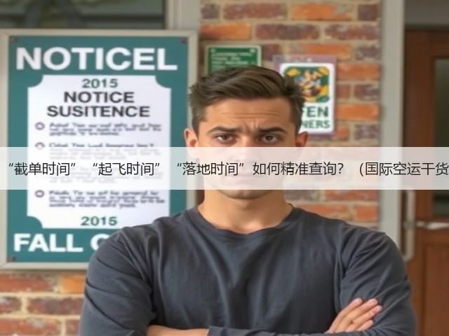 国际空运的“截单时间”“起飞时间”“落地时间”如何精准查询？（国际空运干货知识分享）(图2)