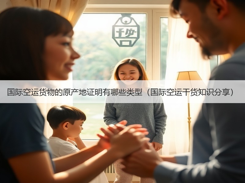 国际空运货物的原产地证明有哪些类型（国际空运干货知识分享）