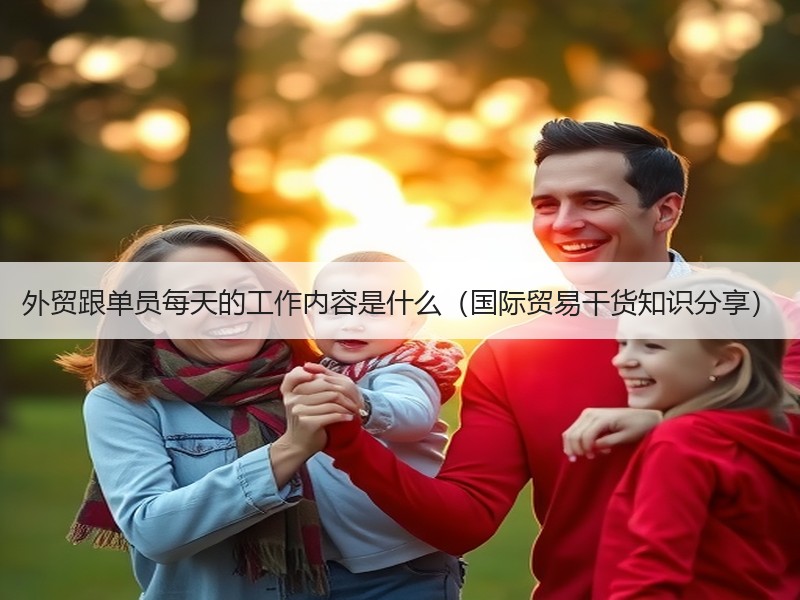 外贸跟单员每天的工作内容是什么(国际贸易干货知识分享) 外贸跟单员每天的工作内容是什么(国际贸易干货知识分享)