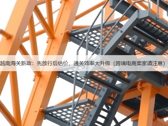 越南海关新政:先放行后估价,通关效率大升级(跨境电商卖家请注意)(图3) 越南海关新政:先放行后估价,通关效率大升级(跨境电商卖家请注意)(图3)