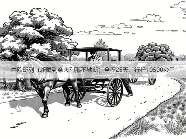 中欧班列（新疆到意大利那不勒斯）全程25天、行程10500公里(图2)