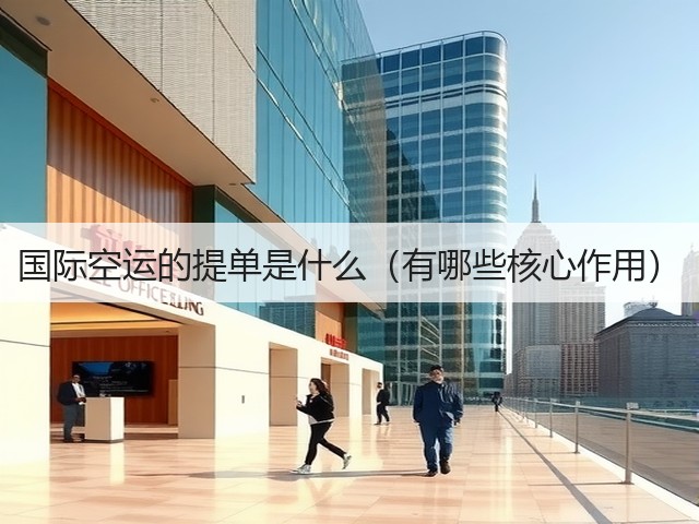 国际空运的提单是什么(有哪些核心作用)(图1) 国际空运的提单是什么(有哪些核心作用)(图1)