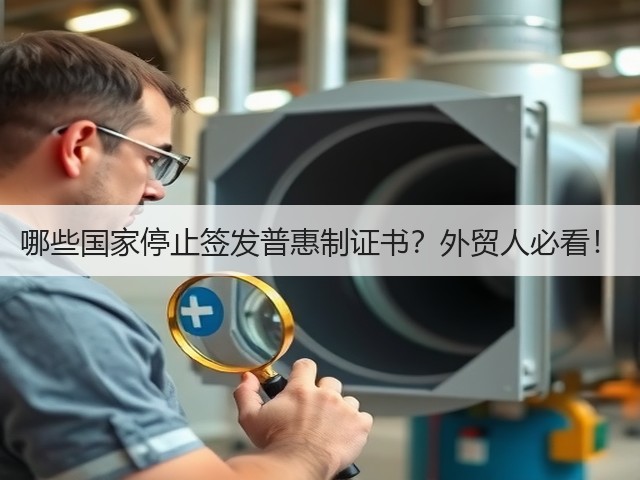 哪些国家停止签发普惠制证书?外贸人必看!(图2) 哪些国家停止签发普惠制证书?外贸人必看!(图2)