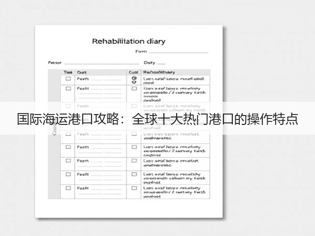 国际海运港口攻略：全球十大热门港口的操作特点(图3)