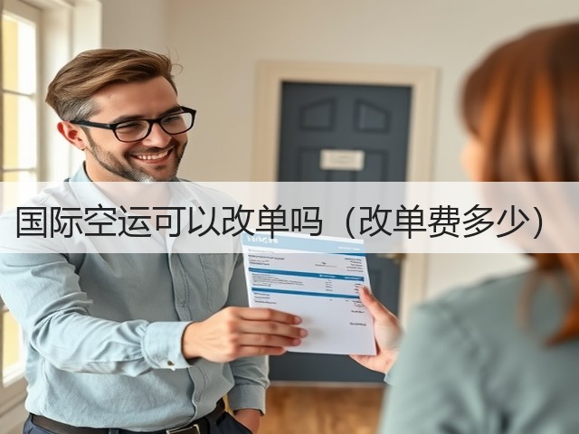 国际空运可以改单吗(改单费多少)(图3) 国际空运可以改单吗(改单费多少)(图3)