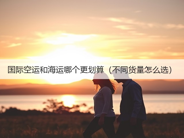 国际空运和海运哪个更划算(不同货量怎么选)(图1) 国际空运和海运哪个更划算(不同货量怎么选)(图1)