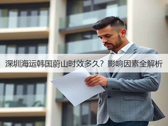 深圳海运韩国蔚山时效多久?影响因素全解析(图1) 深圳海运韩国蔚山时效多久?影响因素全解析(图1)