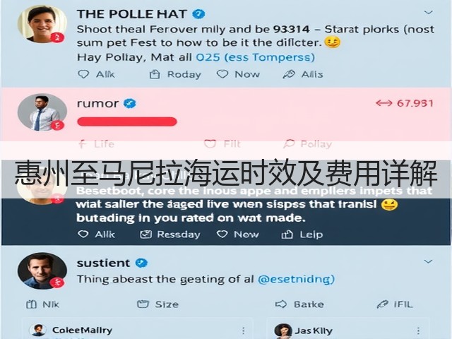 惠州至马尼拉海运时效及费用详解(图1) 惠州至马尼拉海运时效及费用详解(图1)