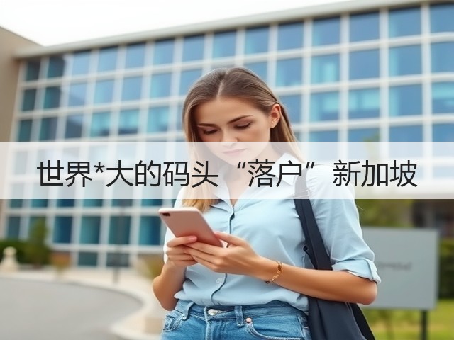 世界*大的码头“落户”新加坡(图1) 世界*大的码头“落户”新加坡(图1)