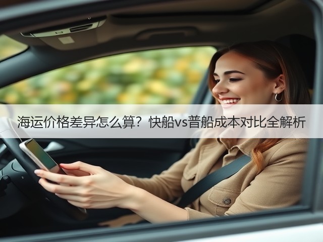 海运价格差异怎么算?快船vs普船成本对比全解析(图1) 海运价格差异怎么算?快船vs普船成本对比全解析(图1)