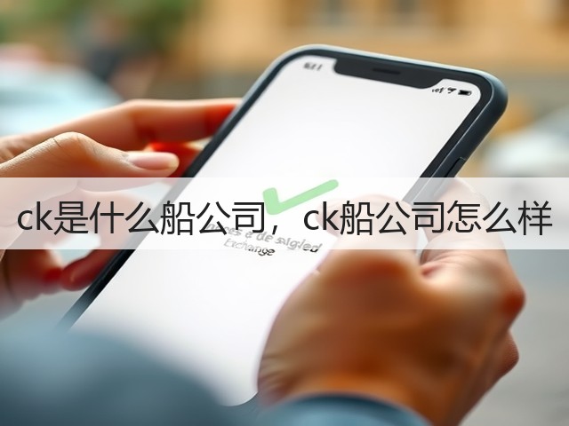 ck是什么船公司，ck船公司怎么样(图1)