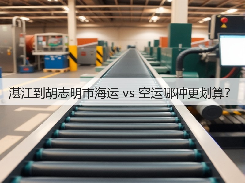 湛江到胡志明市海运 vs 空运哪种更划算？