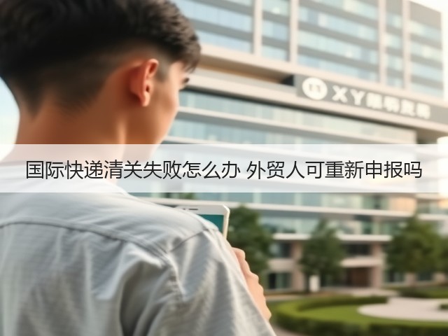 国际快递清关失败怎么办 外贸人可重新申报吗(图1)