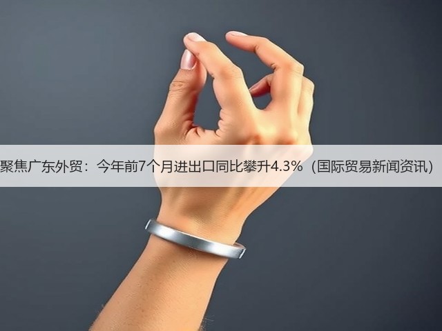 聚焦广东外贸:今年前7个月进出口同比攀升4.3%(国际贸易新闻资讯)(图1) 聚焦广东外贸:今年前7个月进出口同比攀升4.3%(国际贸易新闻资讯)(图1)