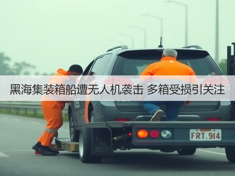 黑海集装箱船遭无人机袭击 多箱受损引关注