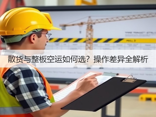 散货与整板空运如何选？操作差异全解析(图2)