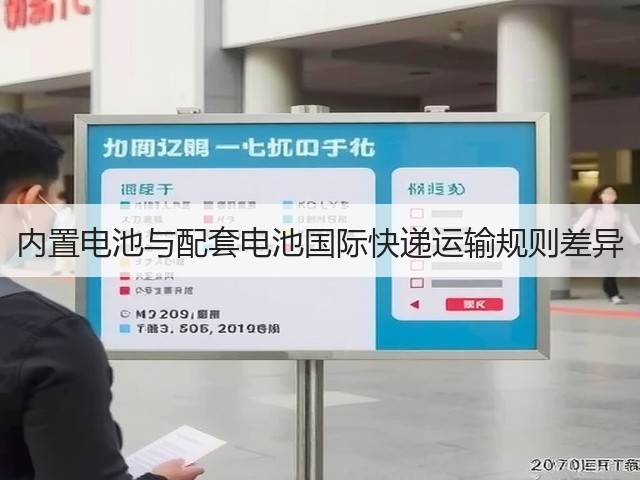 内置电池与配套电池国际快递运输规则差异(图3)