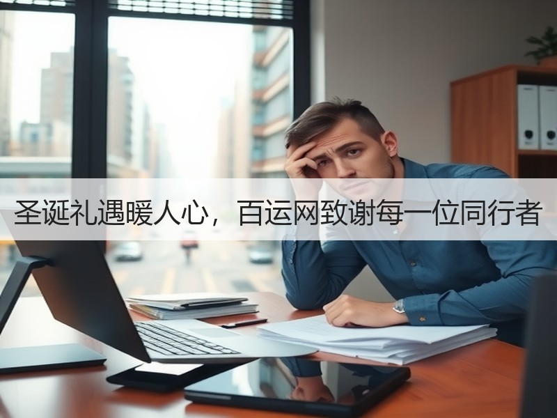 圣诞礼遇暖人心，百运网致谢每一位同行者
