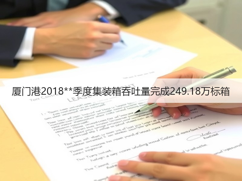 厦门港2018**季度集装箱吞吐量完成249.18万标箱