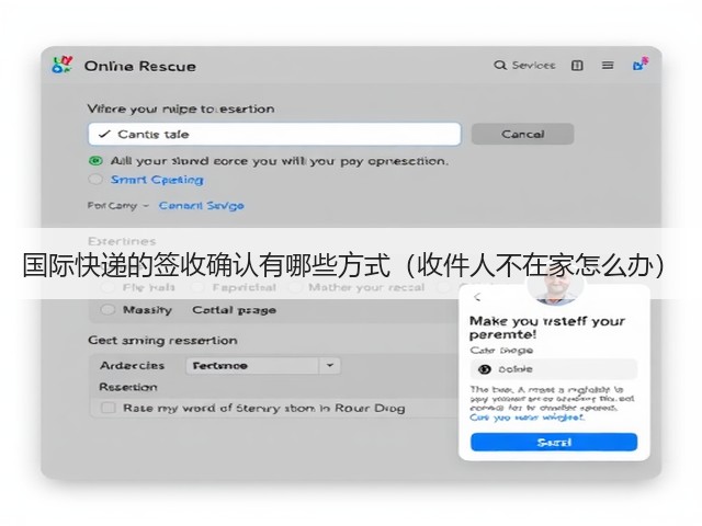 国际快递的签收确认有哪些方式(收件人不在家怎么办)(图3) 国际快递的签收确认有哪些方式(收件人不在家怎么办)(图3)
