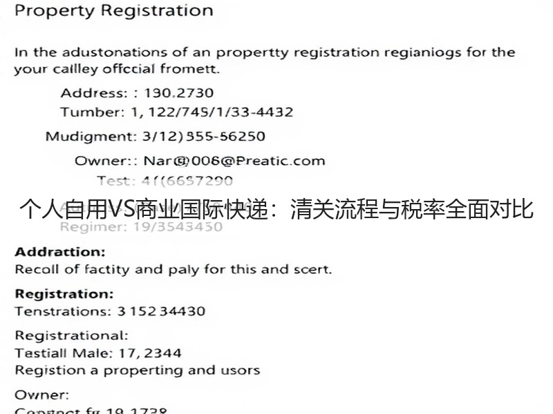 个人自用VS商业国际快递：清关流程与税率全面对比