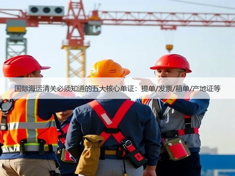 国际海运清关必须知道的五大核心单证：提单/发票/箱单/产地证等