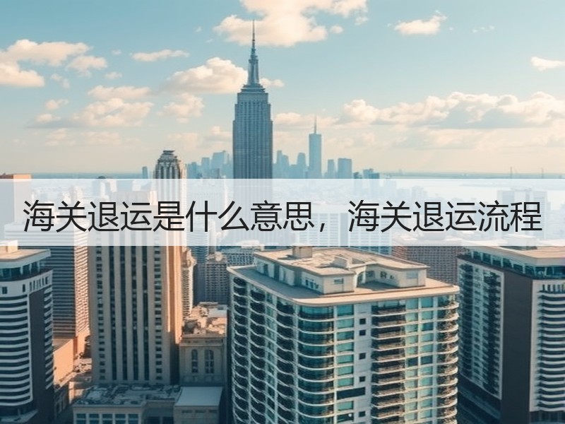 海关退运是什么意思，海关退运流程