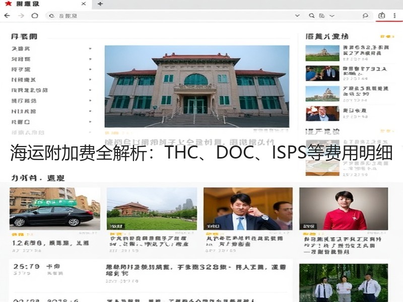 海运附加费全解析：THC、DOC、ISPS等费用明细