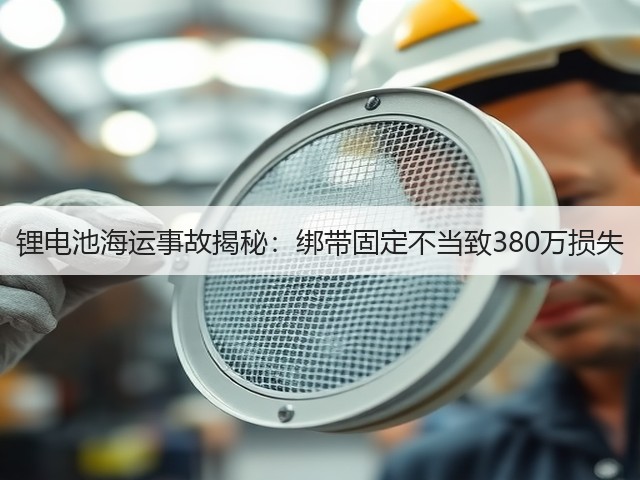锂电池海运事故揭秘:绑带固定不当致380万损失(图3) 锂电池海运事故揭秘:绑带固定不当致380万损失(图3)